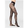 Calzedonia Collant In Pizzo Fiori Nero
