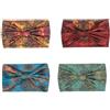 MERVYNGLYNNHUNTER 4 Pezzi Fascia Capelli Elastiche, Fasce elastiche larghe per capelli, Fasce larghe in stile boho, 4 colori, con 2 elastici per capelli inclusi, ideali per l'uso quotidiano, il trucco, attività fisica