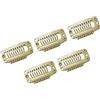 Suammiitstrieadea 5 clip a scatto per extension per capelli Remy medie, 32 mm, beige