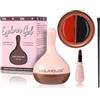VIOLA HOUSE Gel Eyeliner, Eyeliner Nero Waterproof, Gel Liner a Prova Di Sbavature Con Pennellino, Trucco Occhi Facile da Applicare 8g (Black Red)