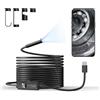 Technaxx Telecamera Endoscopica USB-C TX-386 - Camera di Ispezione con Luce, Cavo Semirigido 5 m, 8 LED Regolabili, IP67, HD per Smartphone Android & iOS