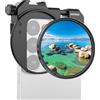NEEWER Supporto per Filtro Telefono 67mm con Morsetto Regolabile, Attacco Cold Shoe Filtro CPL, Accessori Fotografia Smartphone Compatibili con iPhone 17 16 15 14 Samsung Galaxy S26 Ultra S25, FL-112