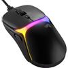 GLORIOUS Gaming Model O3 Wired gamingmus - Ultralätt vikt på 54 gram, optiska 130M-brytare, optisk BAMF 3.0-Sensor med 30 000 DPI, 750 IPS-spårning, 50 G-Acceleration, stöd för alla grepptyper - svart