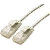 ROLINE UTP DataCenter - Cavo patch Cat.6A (classe EA), LSOH, sottile, 1 m, colore: Grigio
