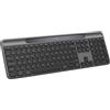 Logitech Signature Slim Solar+ tastiera wireless - ITA QWERTY | Alimentazione solare/artificiale, batteria fino a 10 anni, tasti personalizzabili, Bluetooth - Grafite