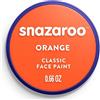 Snazaroo - Pittura Per Viso e Corpo, Trucchi da Viso per Travestimenti, per Bambini e Adulti, 18ML, Colore Arancione