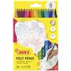 Jovi - FELT PEN, Pennarello a tratto fine, punta fine, astuccio 24 colori | Punta da 2 mm