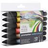 Winsor & Newton ProMarker Watercolour - Tonalità Paesaggio - Set di 12 Pennarelli