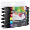 Winsor & Newton ProMarker Watercolour - Tonalità di Base - Set di 12 Pennarelli