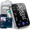 RunStar Misuratore di Pressione Intelligente per Uso Domestico, Bracciale per Braccio da 22-42 CM, Ampio Display LED 5,0'' a 3 Colori, Macchina Automatica Digitale per Pressione Sanguigna con App