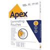 Fellowes Apex A4 Pouches per la plastificazione, finitura lucida, 100 fogli - Super-Flex - Ideali per documenti e foto