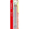 STABILO - Matita con Gommino - Swano pastel | Pack da 6, Giallo Banana/Carta da zucchero/Verde Menta/Glicine/Rosa Pesca/Rosa Antico, Gradazione HB