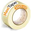 OFITURIA Nastro adesivo per imballaggio trasparente per imballaggio di scatole di cartone di spedizioni, matrimoni, prodotto per confezioni sicure (36mmx160mts - Transparente, 1 Rollo)