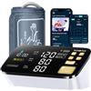 RunStar Smart AFib Misuratore di Pressione sanguigna da Braccio (22-44cm), Display LED Chiaro da 6,5'', Modalità Doppio Utente con 2x99 Posizioni di Memoria, App Connettiva per iOS e Android