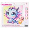 DIAMANTINY Design Art - Kawaii Quadretto 8 Dragon, Draghetto Bianco