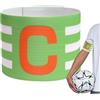 Genérico Fasce per capitani di calcio, fasce per capitani di calcio | Bracciale sportivo da giocatore regolabile, accessori elastici per giochi per adulti e ragazzi
