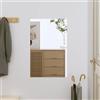 vidaXL Specchio da Parete 40x60 cm Vetro Rettangolare