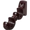 HAPINARY Supporto per Bastone Tende Doppio Binario in Legno, 29mm | Armadio e Bagno, Apertura Rapida dell'Asta, Montaggio a Parete, Riutilizzabile
