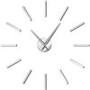 Generico FBIT Numeri 3D Minimal Orologio da Parete DIY Moderno - Semplice da Montare per Interni Casa Ufficio (Argento, 27 pollici)