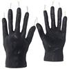 NKlaus - 2x cera d'api rum mano - nero candela - fatto a mano figura candela teschio gotico Halloween candela rituale mano gocciolare candele 36319
