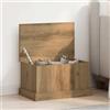 Generico Scatola Portaoggetti Rovere Artigianale 30x50x28 cm Multistrato,Armadietti e portaoggetti,Bauli e cassapanche-857160