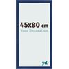 yd. Cornice 45x80 cm Blu Scuro Spazzato - Cornice in MDF Bologna