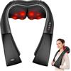 ALLJOY Massaggiatore cervicale Shiatsu con calore, 8 nodi massaggianti e 2 livelli di calore, cuscino elettrico per schiena per spalle e collo, allevia la tensione, regalo per uomini e donne