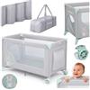 Ricokids Lettino turistico 125 x 65 x 78 cm RK-240 grigio-menta