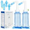 URAQT 2 Pezzi Neti Pot, 300ml Neti Pot Kit Lavaggio Nasalecon | con Due Beccucci, Lavaggio Nasale Nasali Neti Pot per Sinus Rinse, Risciacqui Nasali, per Bambino e Adulto