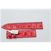 Jeane-Claude Perrin Bracciale IN Pelle 22MM 22-20 Rosso Per Fibbia 20MM Nuovo