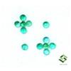 SBI Gems 2.50 MM A 2.75 Smeraldo Naturale Rotondo Cabochon Lotto 12 Pezzi 1.11 Cts Loose