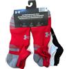 Under armour 6 Paia Under armour Ua Performance Tech No Show Calze Red Ast Luce Grigio Grande