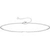 TINGN Bracciale in argento dorato per ragazze e donne - 18 carati oro bianco placcato oro bianco petite sottili iniziali braccialetto con lettere bracciali personalizzabili regali alla moda per donne