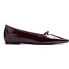 GIOSEPPO Ballerine Donna Bordeaux Fodera Pelle Verniciata Dettaglio, 39