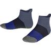 FALKE Colour Block K Hp cotone con suola in gomma 1 paio, Calze da casa Unisex Bambini, Blu Blau Melange 6667, 31-34