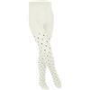FALKE Multidot K Ti cotone fantasia 1 pezzo, Collant Unisex Bambini, Bianco Off-White 2040, 134-146