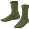 FALKE unisex bambini Family calzini traspiranti sostenibili cotone rinforzati morbidi tinta unita cuciture piatte nella zona della punta per vita quotidiana scuola 1 paio