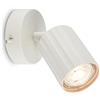 Briloner - Applique da parete interno, orientabile, GU10, max. 9W, applique camera da letto, applique da interno, applique da parete, lampada da parete, 8x8x12,5 cm, bianco