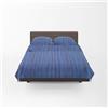 Osama Home GUZZINI Classic - Completo Letto Cotone Percalle con Lenzuola Una Piazza e Mezza 180x280 + 1 Lenzuolo con Angoli Coprimaterasso Una Piazza e Mezza 125x200 Materasso 30cm + 2 Federe Cuscino Letto 50x80