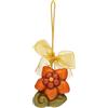 THUN Pasqua 2023, Addobbo Pasquale Fiore in Ceramica Decorata a Mano, Linea Pasqua Favolosa, 4.1x2.4x4.8 cm h