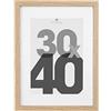 ATMOSPHERA CREATEUR D'INTERIEUR Atmosphera - Cornice portafoto Eva 30 x 40 cm in legno chiaro, stile scandinavo, con passepartout - Per decorazione murale, soggiorno, camera da letto