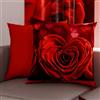 PETTI Artigiani Italiani - Coppia di Federe Cuscino 30x30 cm in Microfibra, Cuscini Arredo Camera da Letto, Divano, Salotto, Set 2 Fodere Copricuscino, Federa Passion, 100% Made in Italy