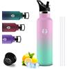 Mujigaga Borraccia Termica- 750ml- Bottiglia Termica, Borraccia Sportiva, Senza BPA, Bottiglia Termica Con Filtro e Cannuccia, Senza Perdite, Borracce per Campeggio, Viaggio, Fitness, Escursionismo
