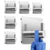 KollyKolla Ganci Adesivi Autoadesivi Acciaio Inox, 6 Pezzi, Ganci Adesivi per Quadri, Senza Forare, per Bagno e Cucina, Rimovibili Senza Tracce, Soggiorno, Ufficio, Multiuso Accessori Bagno, Argento