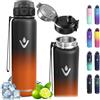 Vikastar Vikaster Borraccia Termica, 500ml Senza BPA, Thermos per Bevande Calde, Senza Perdite, Borraccia Bambini, Acciaio Inox, Borraccia per Adulto, Scuola, Palestra, Ciclismo