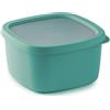 Snips, Aroma Box Contenitore Alimenti 1.5L Salva Freschezza, Impilabile, Microonde e Lavastoviglie, Box per Alimenti 17.5x17.5x10 cm, Azzurro, Made in Italy