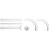 Sealskin Seallux Binario Modulare per Tenda da Doccia, Acciaio Inox, Bianco, 90 x 2,8 x 2,8 cm