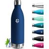 Grsta Borraccia Termica 1 litro, Senza BPA, Borraccia Acciaio Inox, Senza Perdite, Borraccie Sportiva, Mantiene Caldo per 12 Ore/Freddo 24 Ore, Thermos per Campeggio, Escursionismo, Fitness