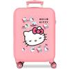 Hello Kitty Sanrio Hello Kitty Bows Rosa Valigia da Cabina 38x55x20 cm Rigido ABS Lucchetto a Combinazione Laterale 35L 2.5kg 4 Doppie Ruote