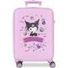 Kuromi Sanrio Kuromi Retro Pop Viola Valigia da Cabina 38x55x20 cm Rigido ABS Lucchetto a Combinazione Laterale 35L 2.5kg 4 Doppie Ruote